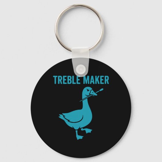 Treble Maker Grappige Gans Muziekleraar Nd _1 Sleutelhanger (Voorkant)