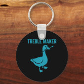 Treble Maker Grappige Gans Muziekleraar Nd _1 Sleutelhanger (Voorkant)