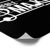 Treble Maker Grappige Marcherende Muziek Liefhebbe Poster (Hoek)
