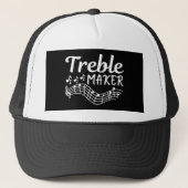 Treble Maker Grappige Muzikant Trucker Pet (Voorkant)