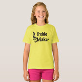 Treble Maker Music Humor Treble Clef T-shirt (Voorkant volledig)