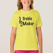 Treble Maker Music Humor Treble Clef T-shirt (Voorkant)