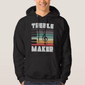Treble Maker Music Pun Retro  Musicus Hoodie (Voorkant)
