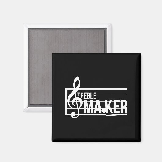 Treble Maker Pun Funny Marching Band Music Lover E Magneet (Voorkant / Achterkant)
