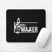 Treble Maker Pun Funny Marching Band Music Lover E Muismat (Met muis)
