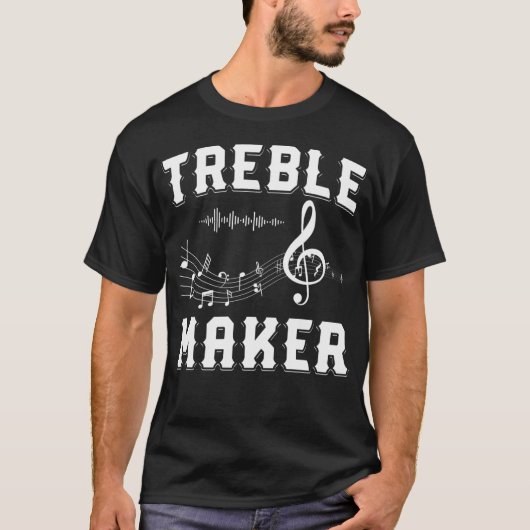 Treble Maker Shirt Clef Shirt Muzieknoten Shirt Gu (Voorkant)