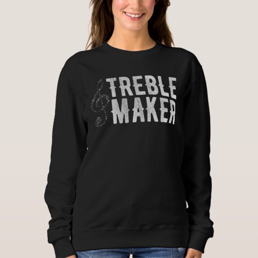 Treble Note Maker Instrumental Sound Music Trui (Voorkant)