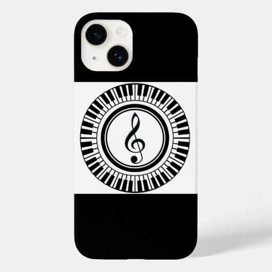 Treble sleutel in piano sleutels Case-Mate iPhone case (Achterkant)