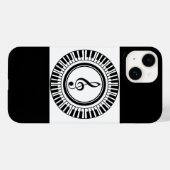 Treble sleutel in piano sleutels Case-Mate iPhone case (Achterkant (horizontaal))