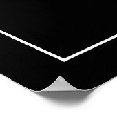 Treblemaker Funny Music Pun Classy Black G-Clef Poster (Hoek)