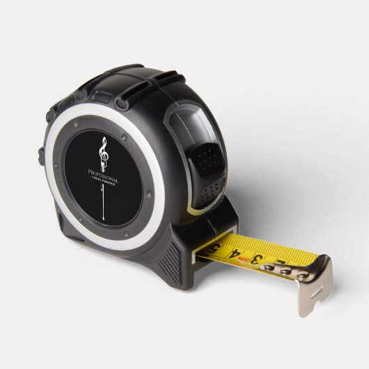 Treblemaker Funny Music Pun Classy Black G-Clef Rolmaat (Hoek)