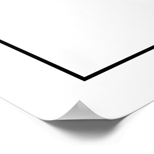 Treblemaker Funny Music Pun White G-Clef Poster (Hoek)