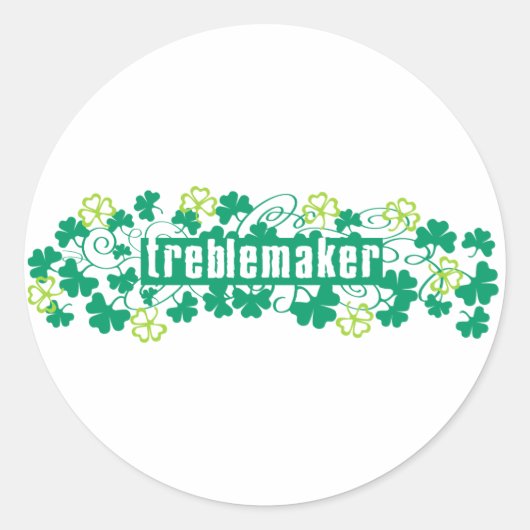 Treblemaker Ronde Sticker (Voorkant)