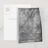 Trebuchet, machine om pijlen te werpen briefkaart (Voorkant / Achterkant)