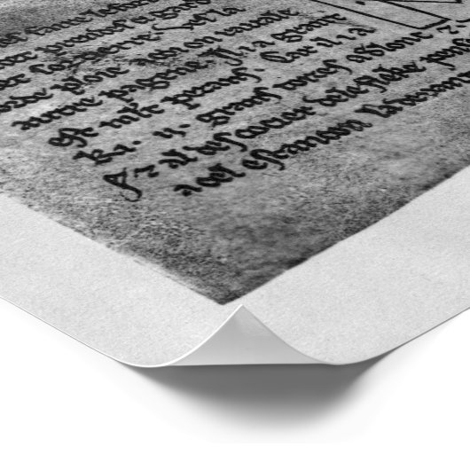 Trebuchet, machine om pijlen te werpen poster (Hoek)