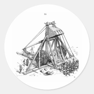 trebuchet ronde sticker