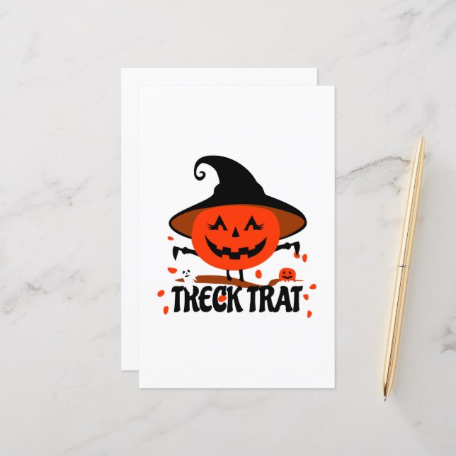 Treck Trat pompoen lachend (Voorkant / Achterkant in situ)