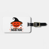 Treck Trat pompoen lachend Bagagelabel (Voorkant horizontaal)