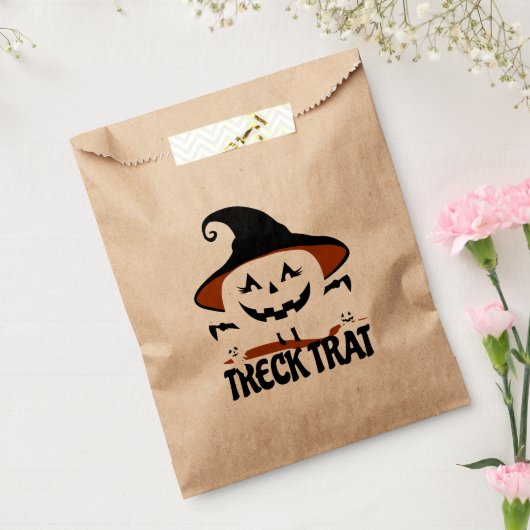 Treck Trat pompoen lachend Bedankzakje (Gezegeld)