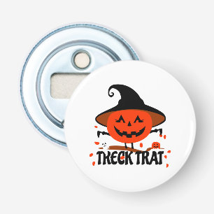 Treck Trat pompoen lachend Button Flesopener