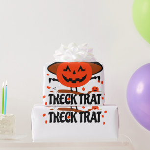 Treck Trat pompoen lachend Cadeaupapier