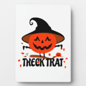 Treck Trat pompoen lachend Fotoplaat (voorkant)