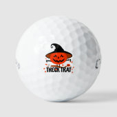 Treck Trat pompoen lachend Golfballen (Voorkant)