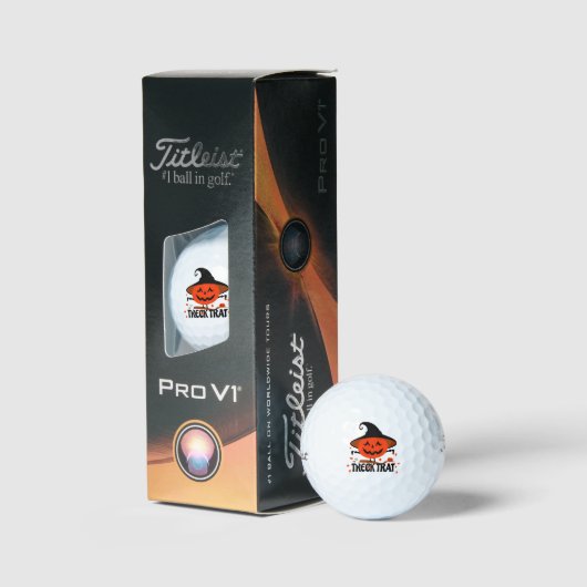 Treck Trat pompoen lachend Golfballen (Verpakking)