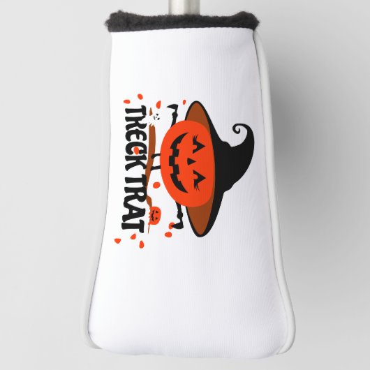 Treck Trat pompoen lachend Golfheadcover (Draai 90)