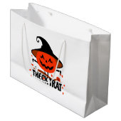 Treck Trat pompoen lachend Groot Cadeauzakje (Voorkant Gekanteld)