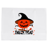 Treck Trat pompoen lachend Groot Cadeauzakje (Achterkant)