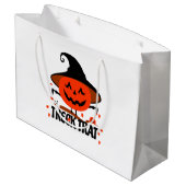 Treck Trat pompoen lachend Groot Cadeauzakje (Achterkant Gekanteld)