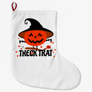 Treck Trat pompoen lachend Grote Kerstsok