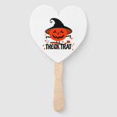 Treck Trat pompoen lachend Handwaaier (Voorkant)