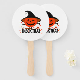 Treck Trat pompoen lachend Handwaaier