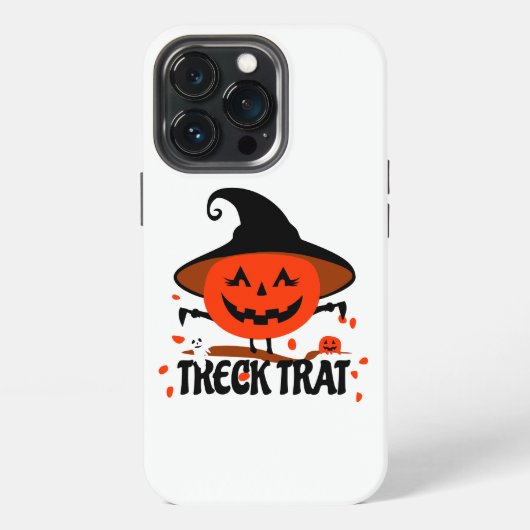 Treck Trat Pompoen Lachend iPhone Hoesje (Achterkant)