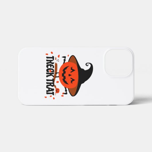 Treck Trat pompoen lachend iPhone Hoesje (Achterkant horizontaal)