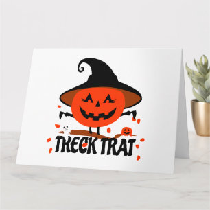 Treck Trat Pompoen Lachend Kaart