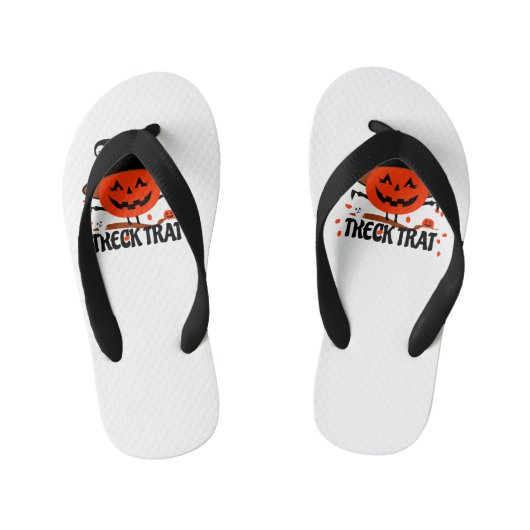 Treck Trat pompoen lachend Kinder Teenslippers (Voetbed)