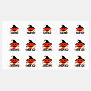 Treck Trat pompoen lachend Labels