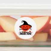 Treck Trat pompoen lachend Labels (Aangebracht)