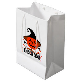 Treck Trat pompoen lachend Medium Cadeauzakje