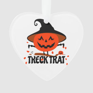 Treck Trat pompoen lachend Ornament