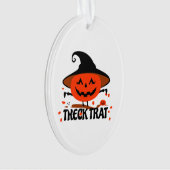 Treck Trat pompoen lachend Ornament (voorkant)