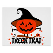 Treck Trat pompoen lachend Perfect Poster (Voorkant)