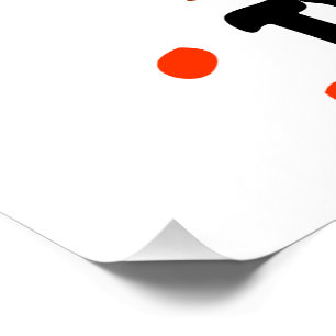 Treck Trat pompoen lachend Perfect Poster