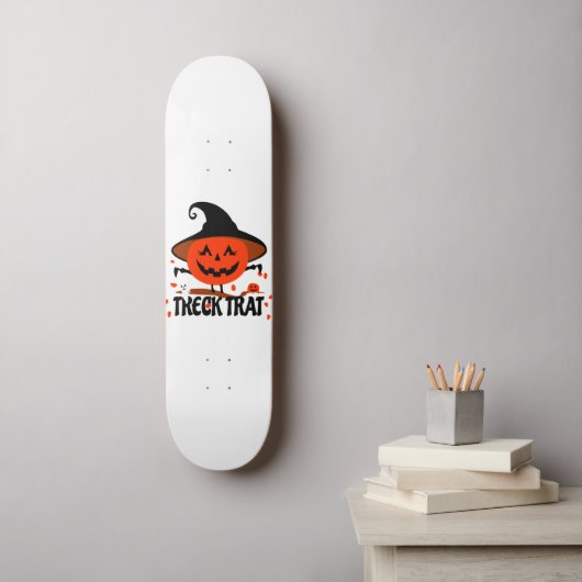 Treck Trat pompoen lachend Persoonlijk Skateboard (Muurkunst)
