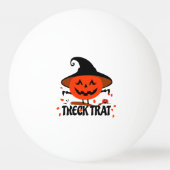 Treck Trat pompoen lachend Pingpongbal (Achterkant)