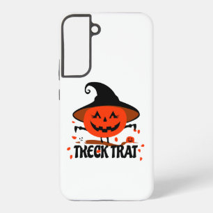 Treck Trat pompoen lachend Samsung Galaxy Hoesje