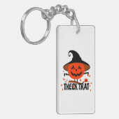 Treck Trat pompoen lachend Sleutelhanger (Voorkant Links)